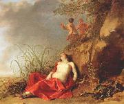 LISSE, Dirck van der Sleeping Nymph after 1642 oil on canvas